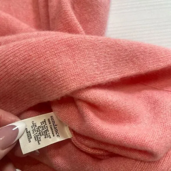 Sundance Pink 100% Cashmere Sweater Size Medium - Picture 8 of 11